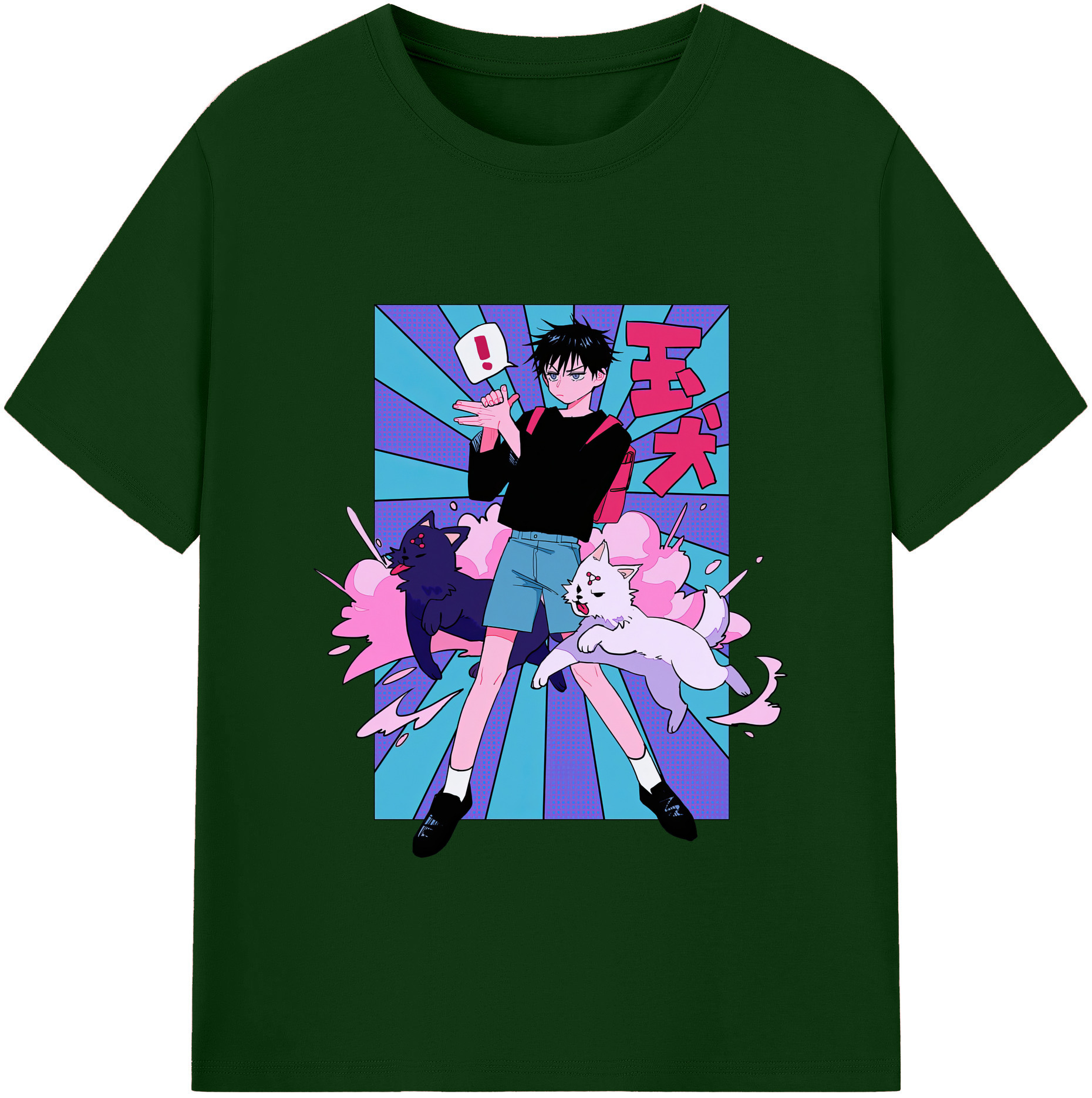 （画像用） 呪術廻戦 Jujutsu Kaisen 綿100％半袖Tシャツ（フロントプリント）